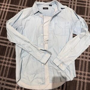 Theory Light Blue Denim Men's Shirt